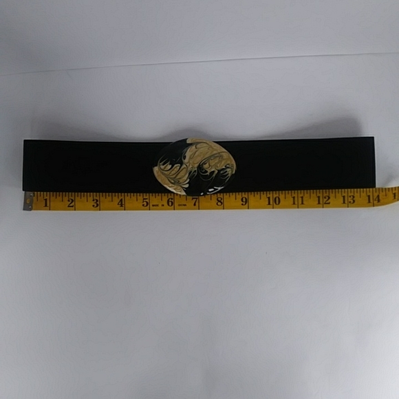 Chunky Swirl Stretch Belt Black Creme - Picture 11 of 12